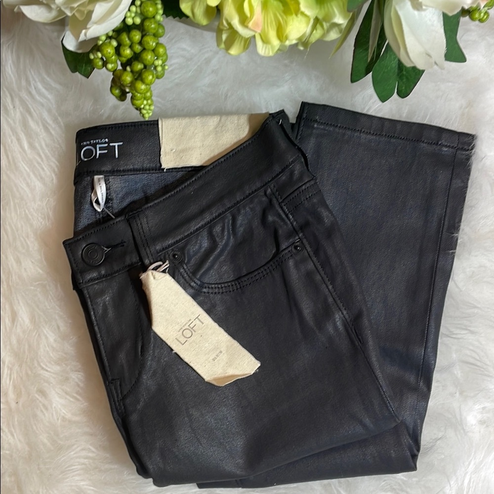 LOFT Modern Skinny Coated Denim
